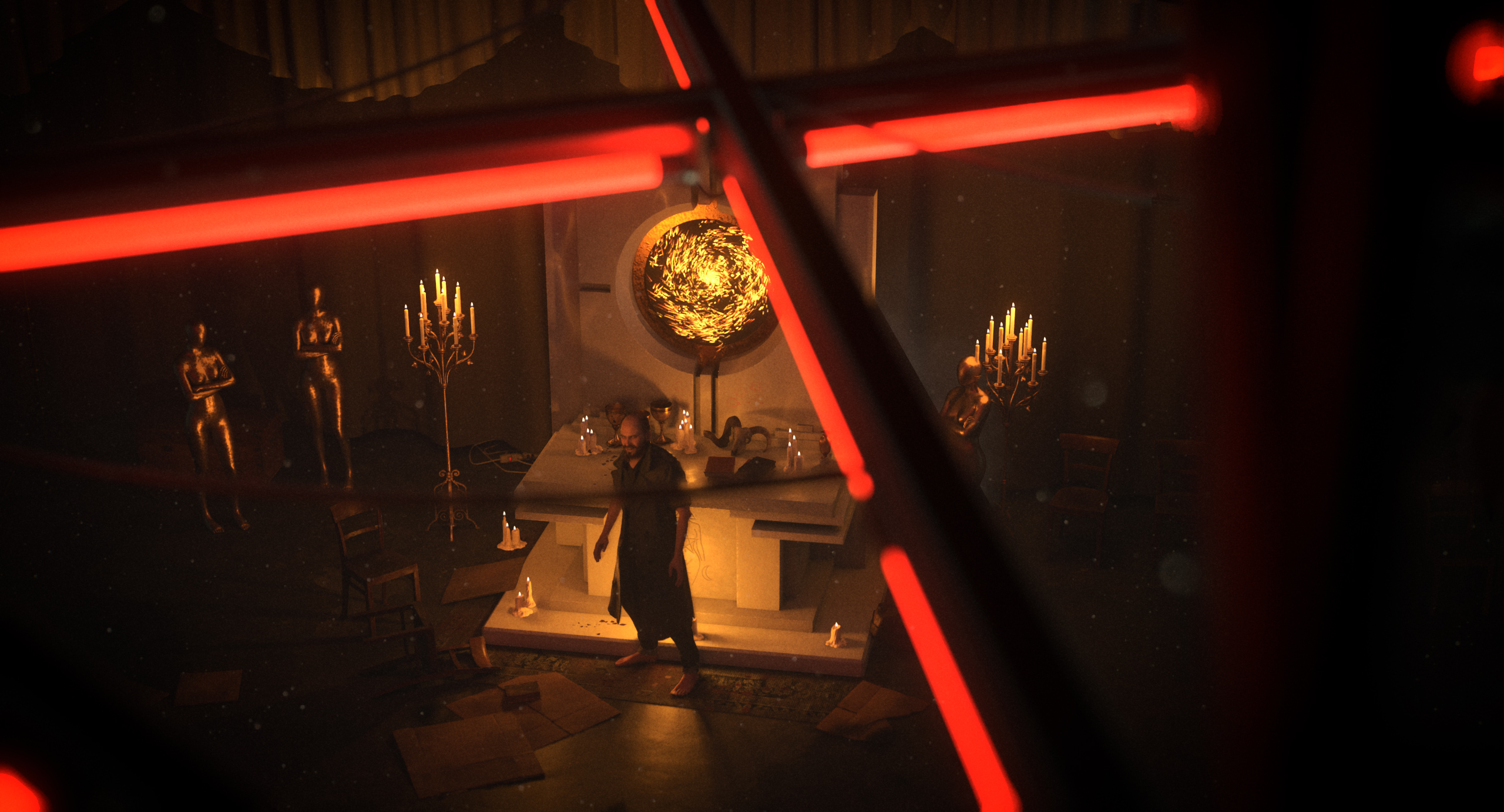 Membership — altar, portal, neon